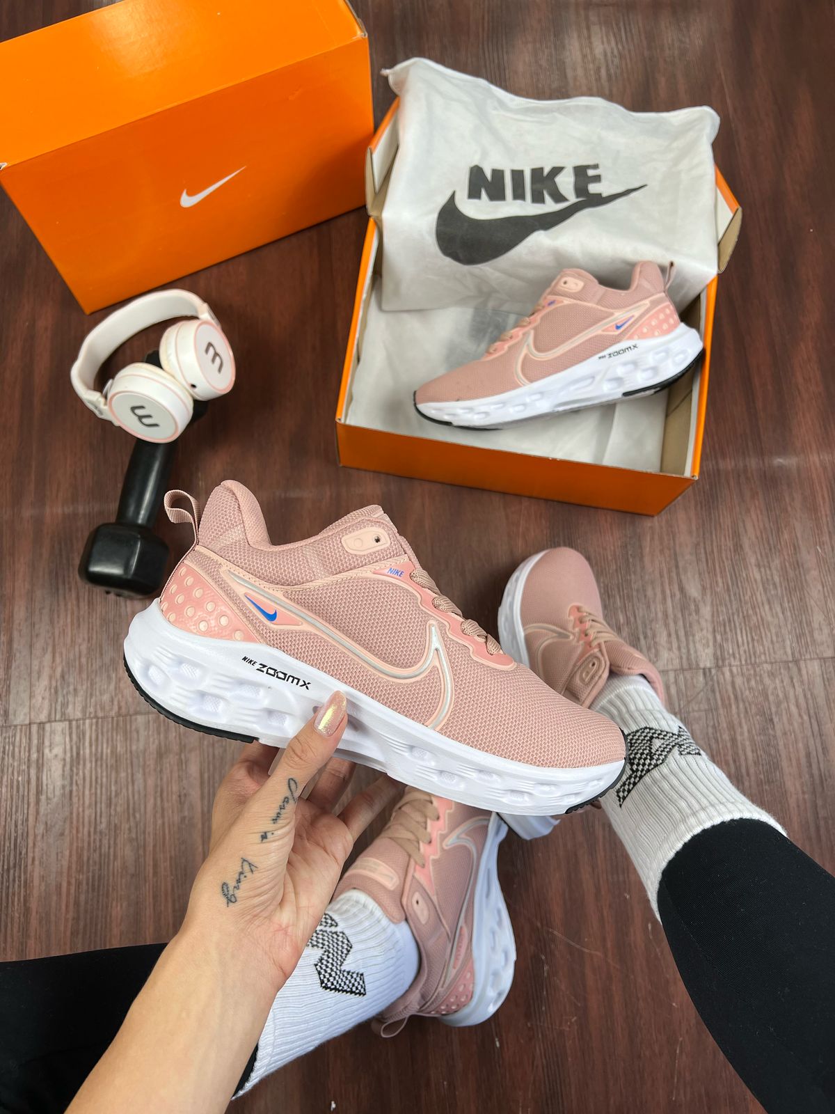 Tênis Nike Zoom X React Infinity Run FK3 – Rosê – 34 ao 39 - Image 4